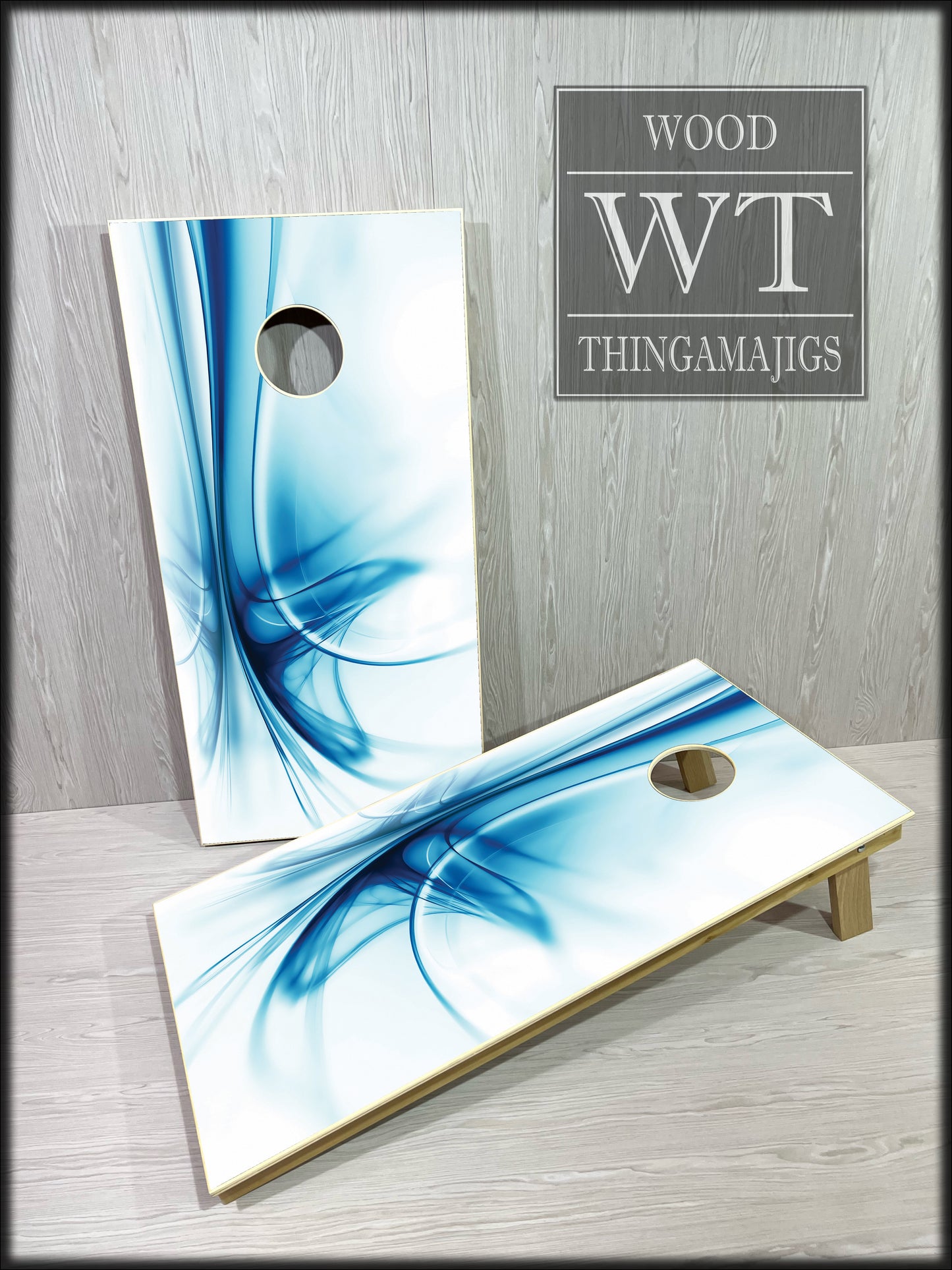 Blue Splash Cornhole