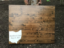 custom wooden board sign