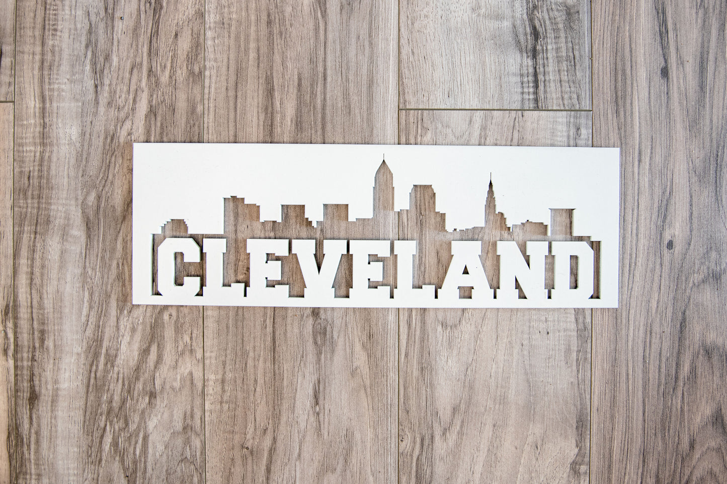 Block Cleveland Skyline - Small Wall Hanging