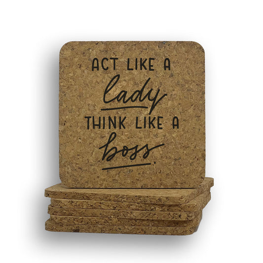 Act Lady Think Boss Coaster
