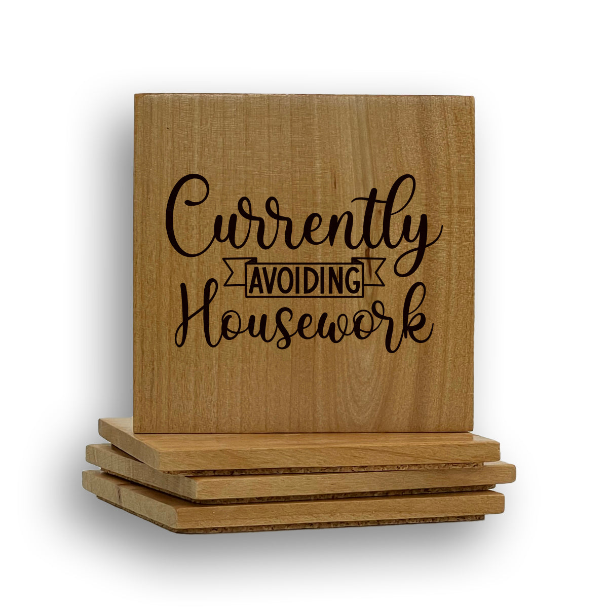 Currently Avoiding Housework Coaster