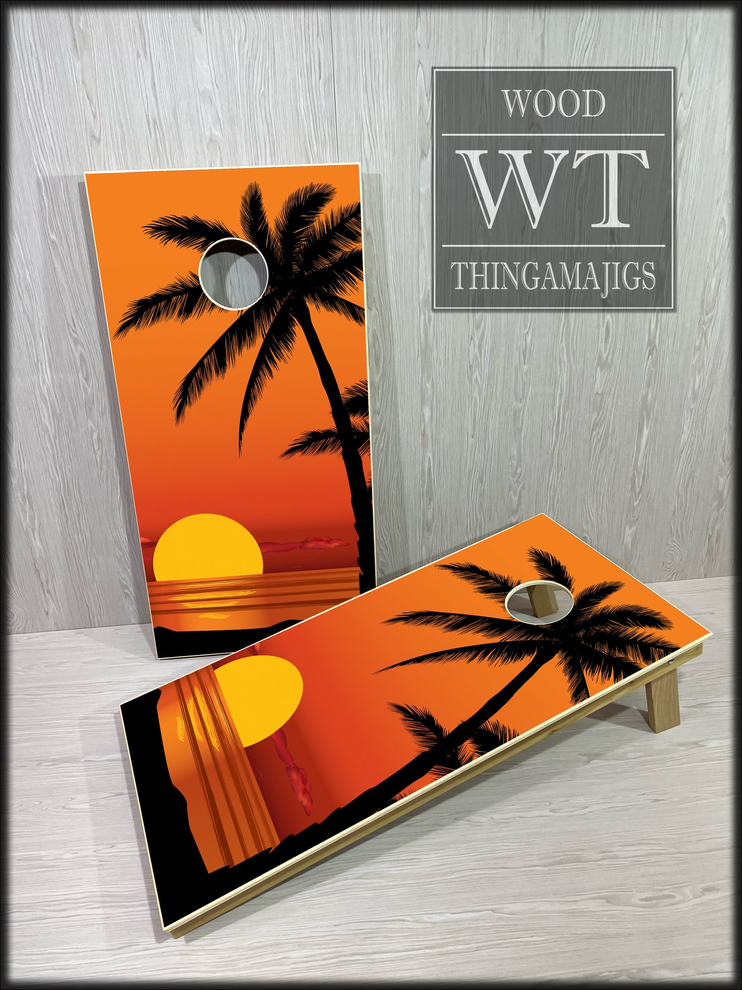 Beach Sunset Cornhole