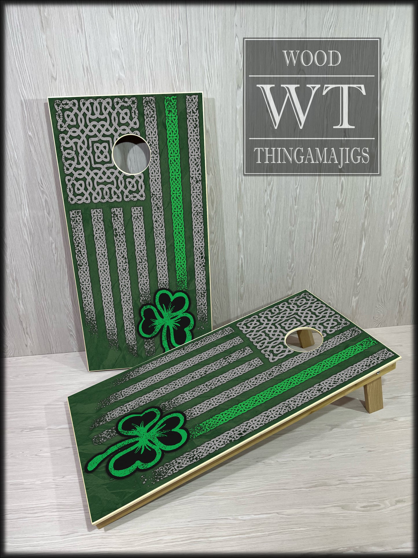 Celtic American Flag Cornhole