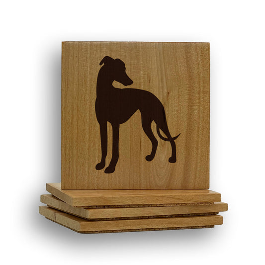 Greyhound/Weimaraner Coaster