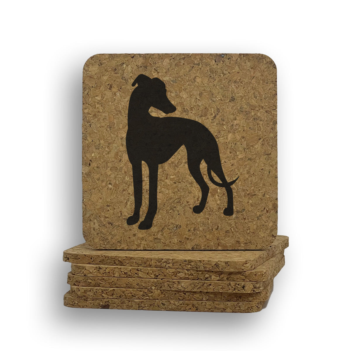 Greyhound/Weimaraner Coaster