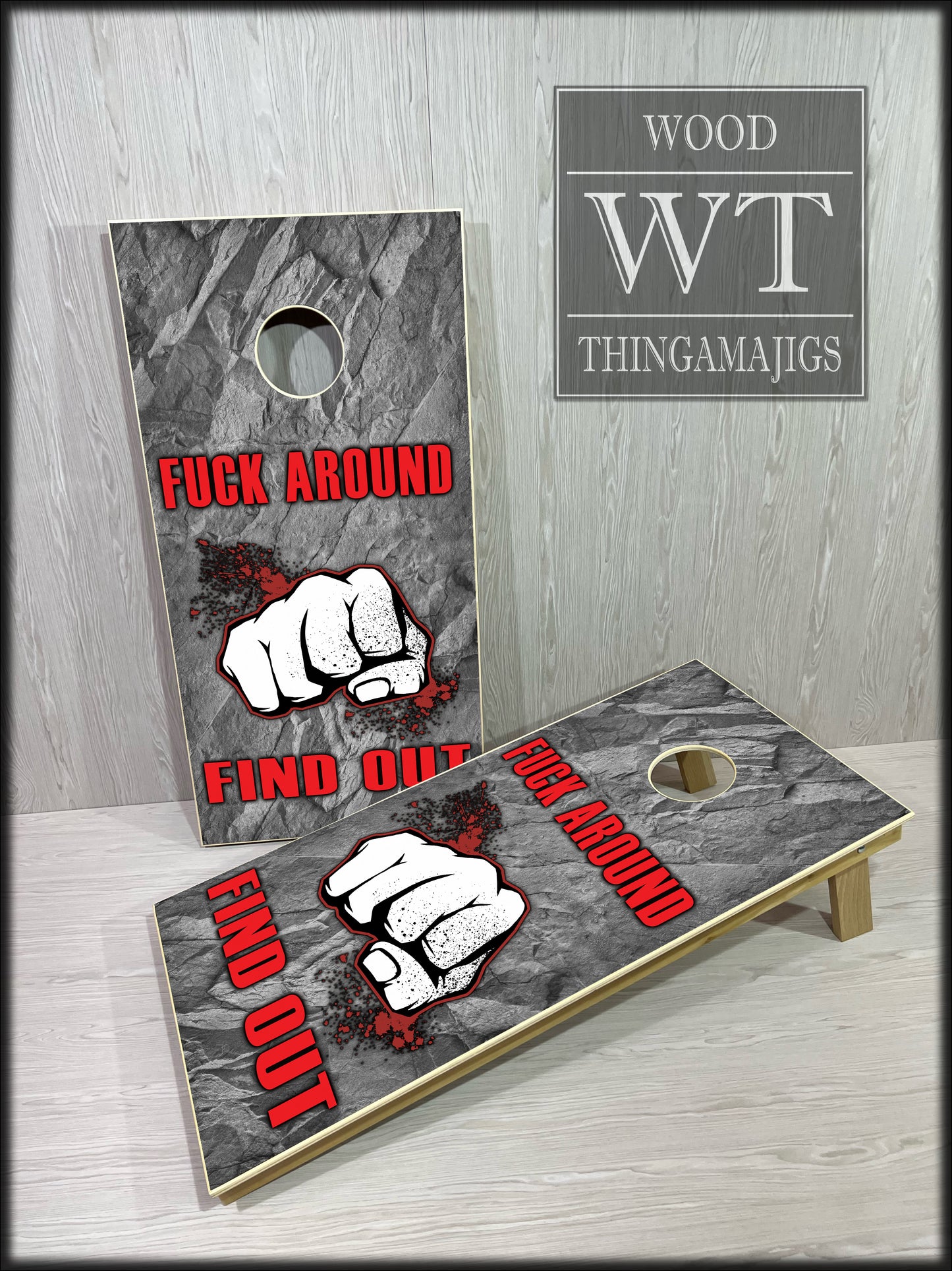 Fuck Around Find Out Cornhole