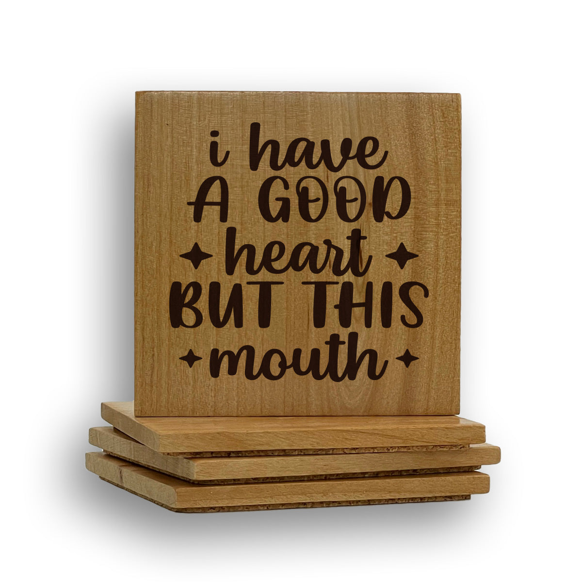 Good Heart Mouth Coaster