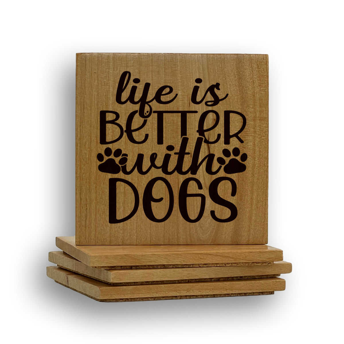 Life Better Dogs Coaster