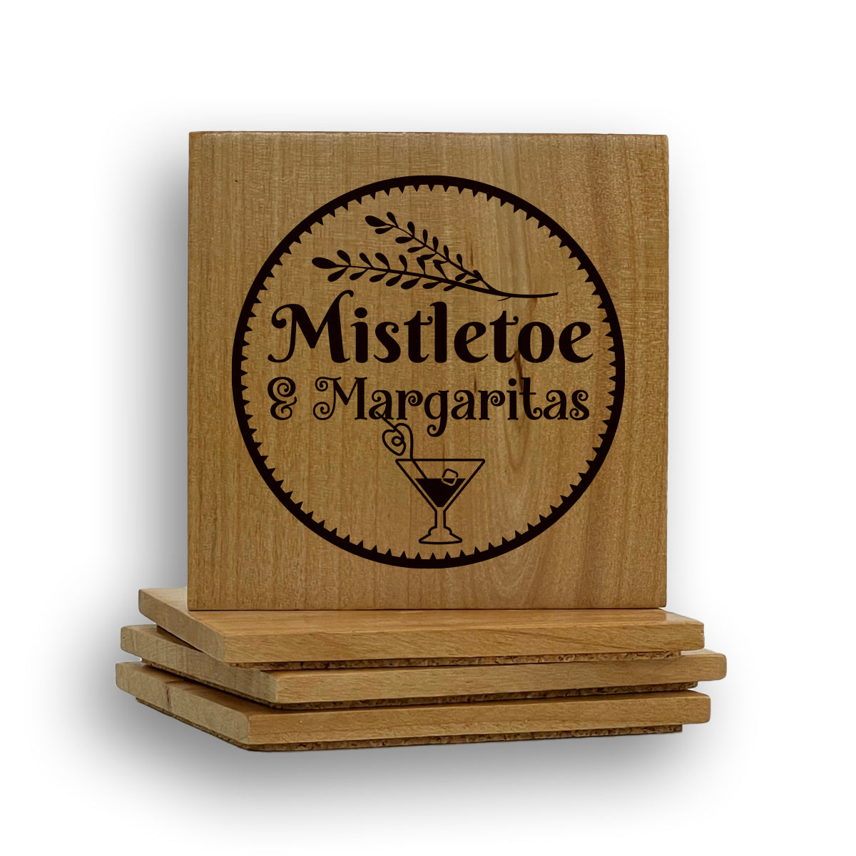 Mistletoe And Margaritas Coaster