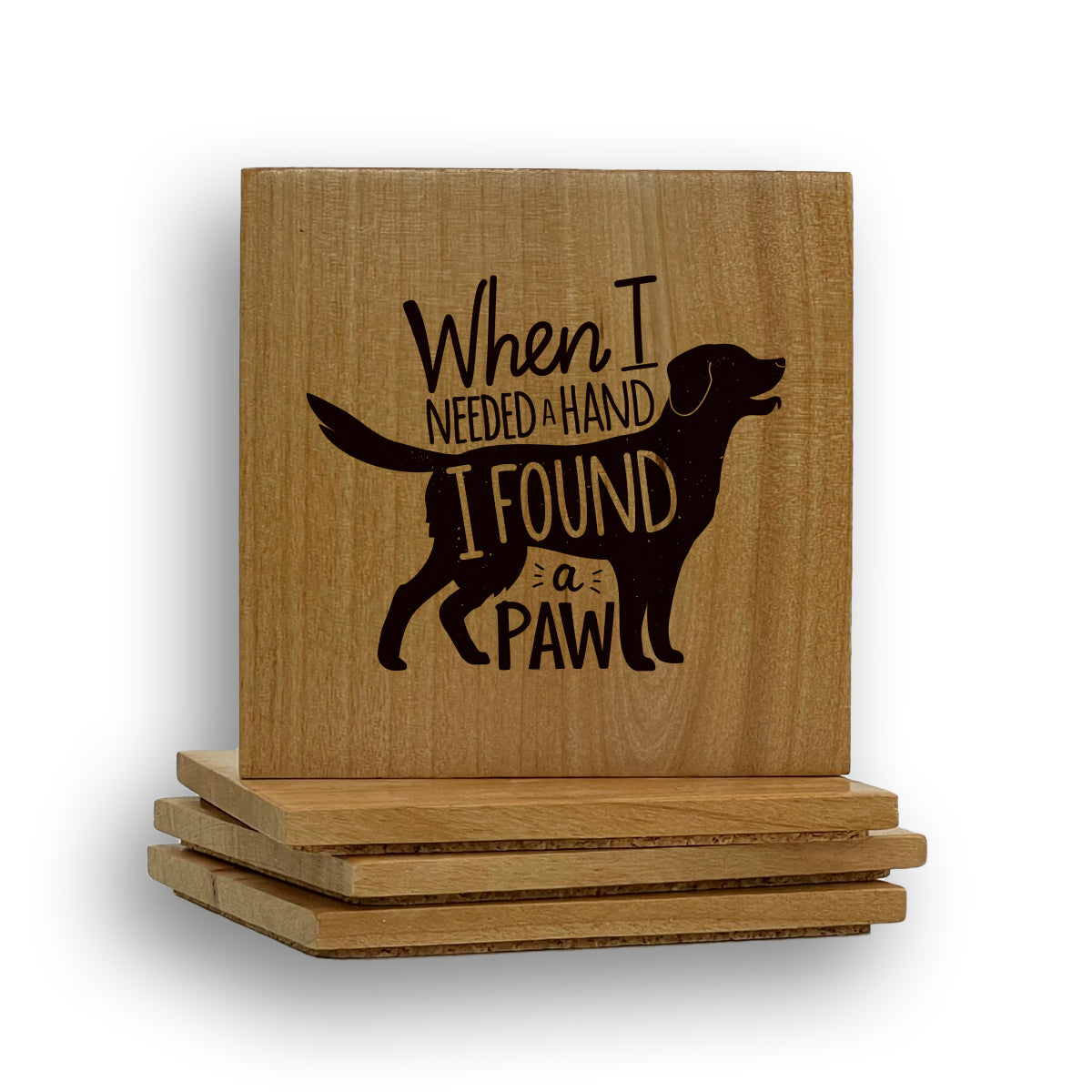 Need Hand Found Paw Coaster