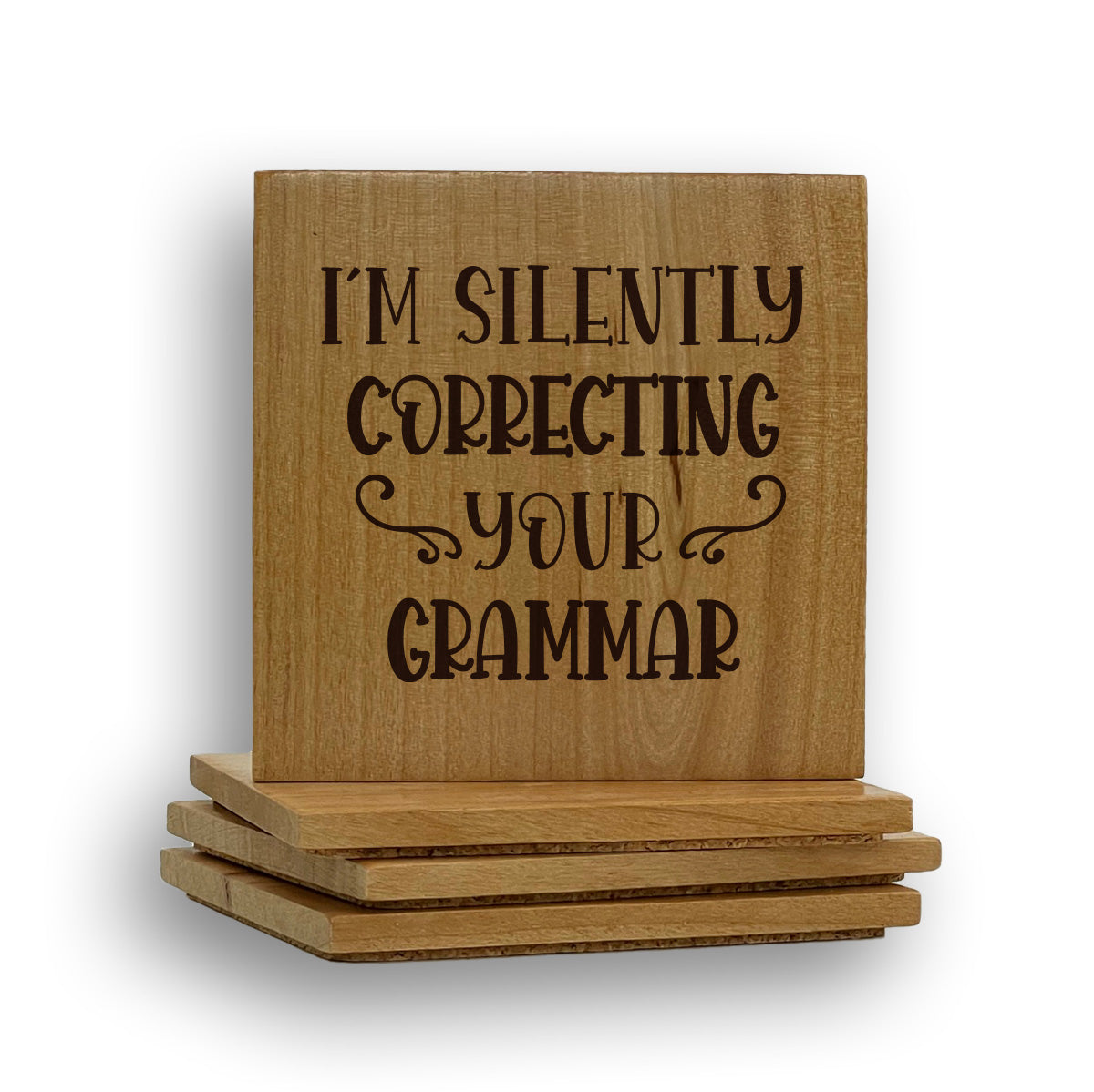 Silent Grammar Coaster