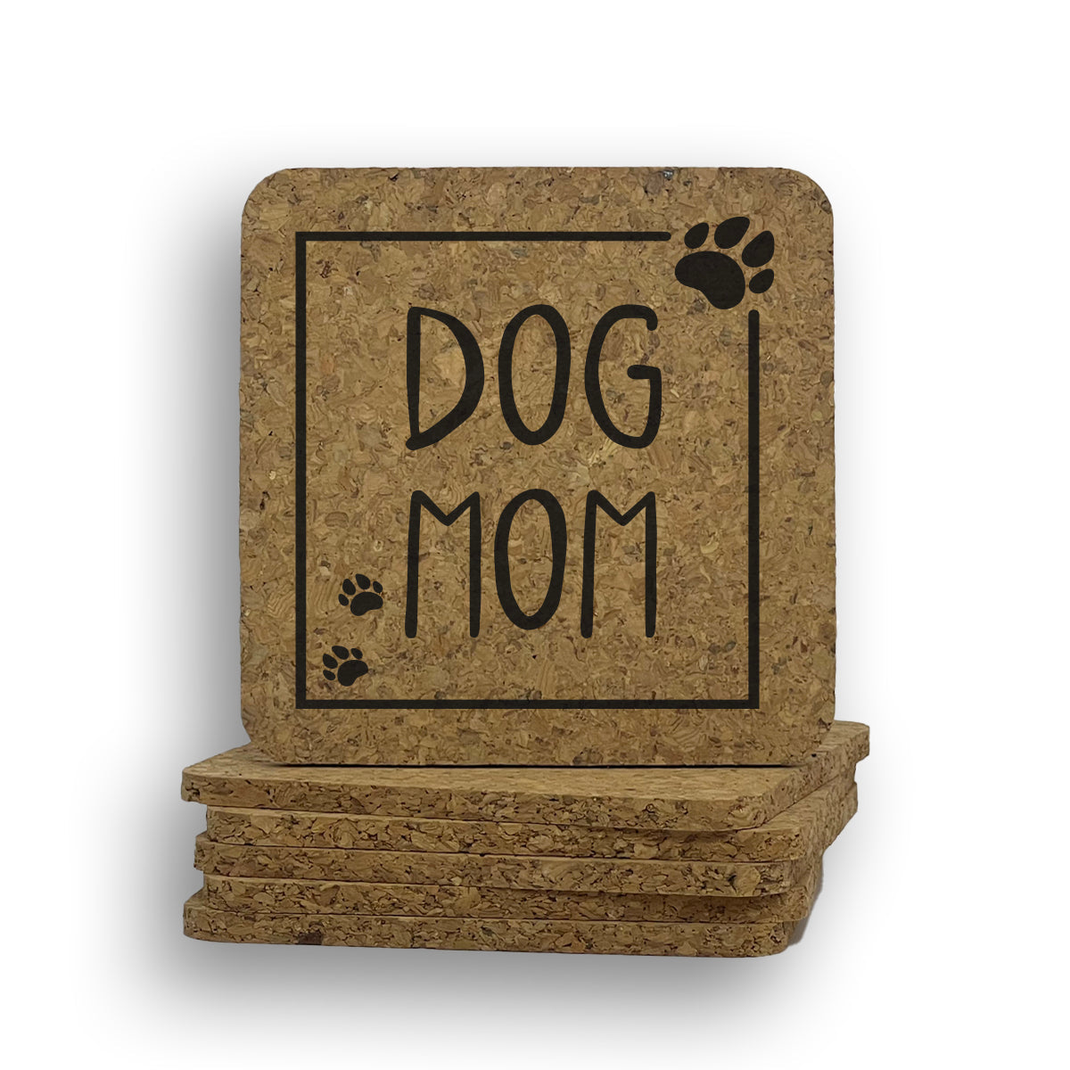 Square Dog Mom Coaster