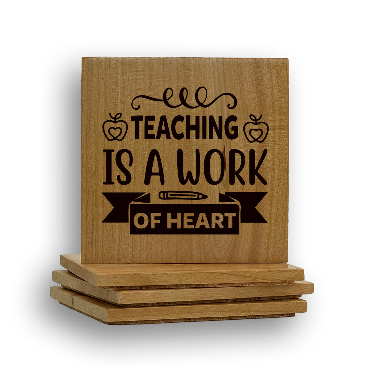 Teaching Work Of Heart Coaster