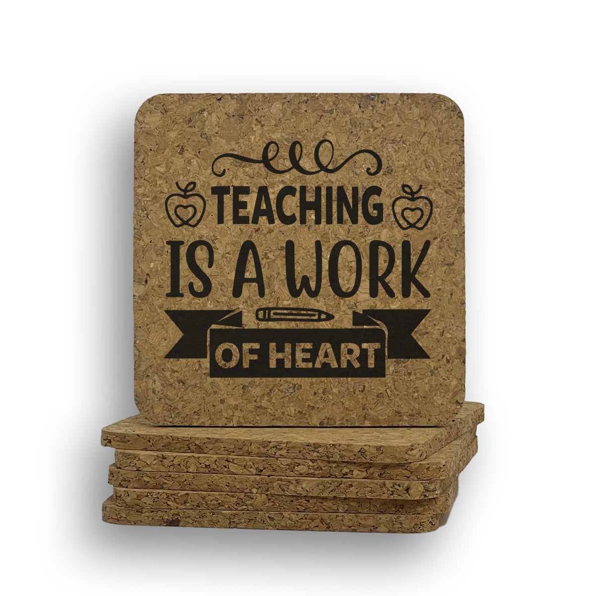 Teaching Work Of Heart Coaster