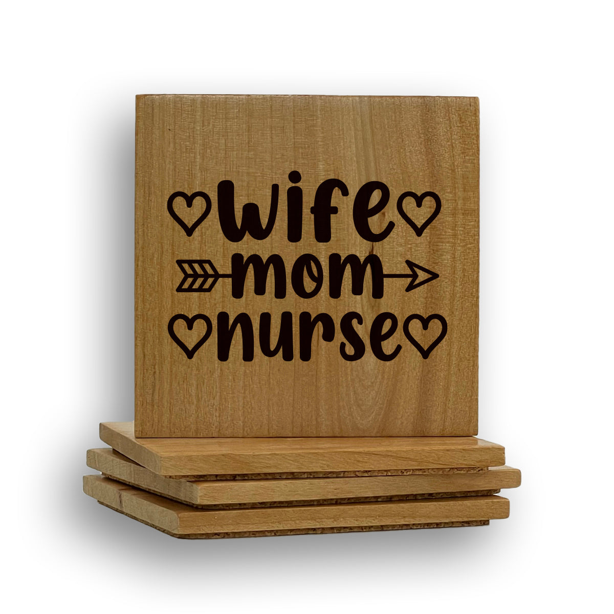 Wife Mom Nurse Coaster