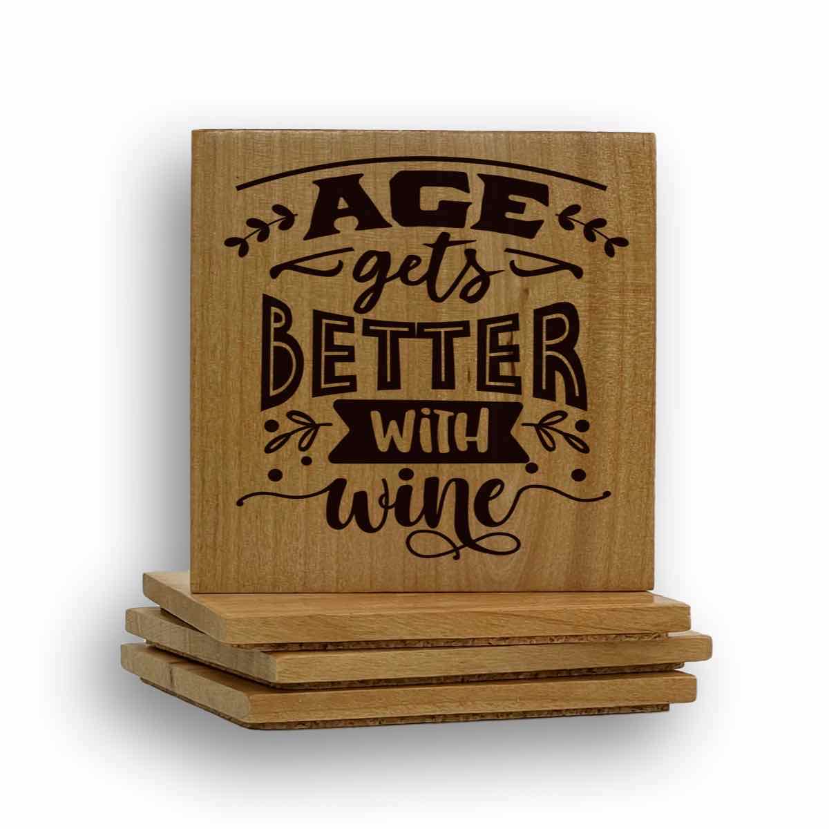 Age Better Wine Coaster