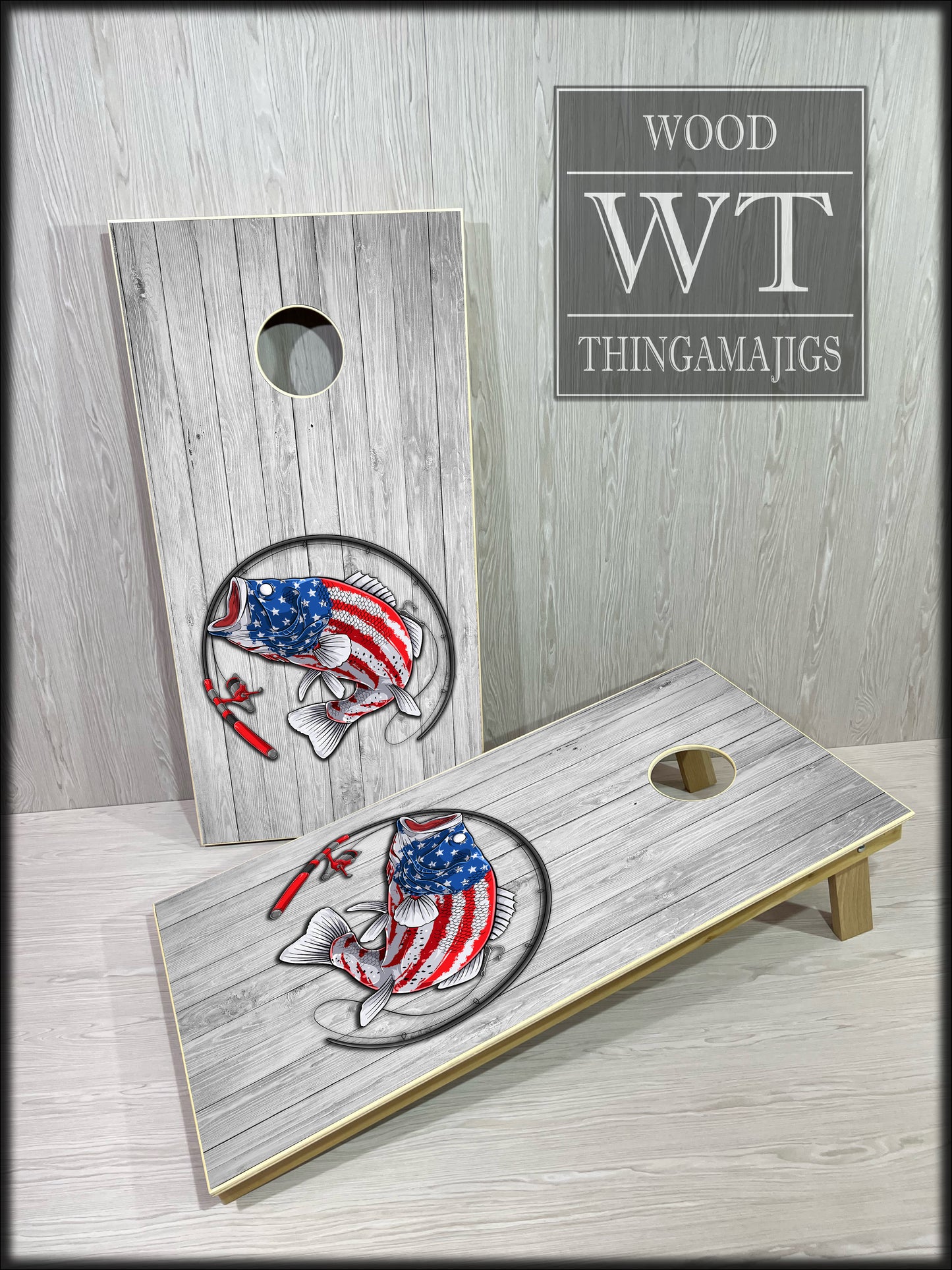 American Bass Fishing Cornhole