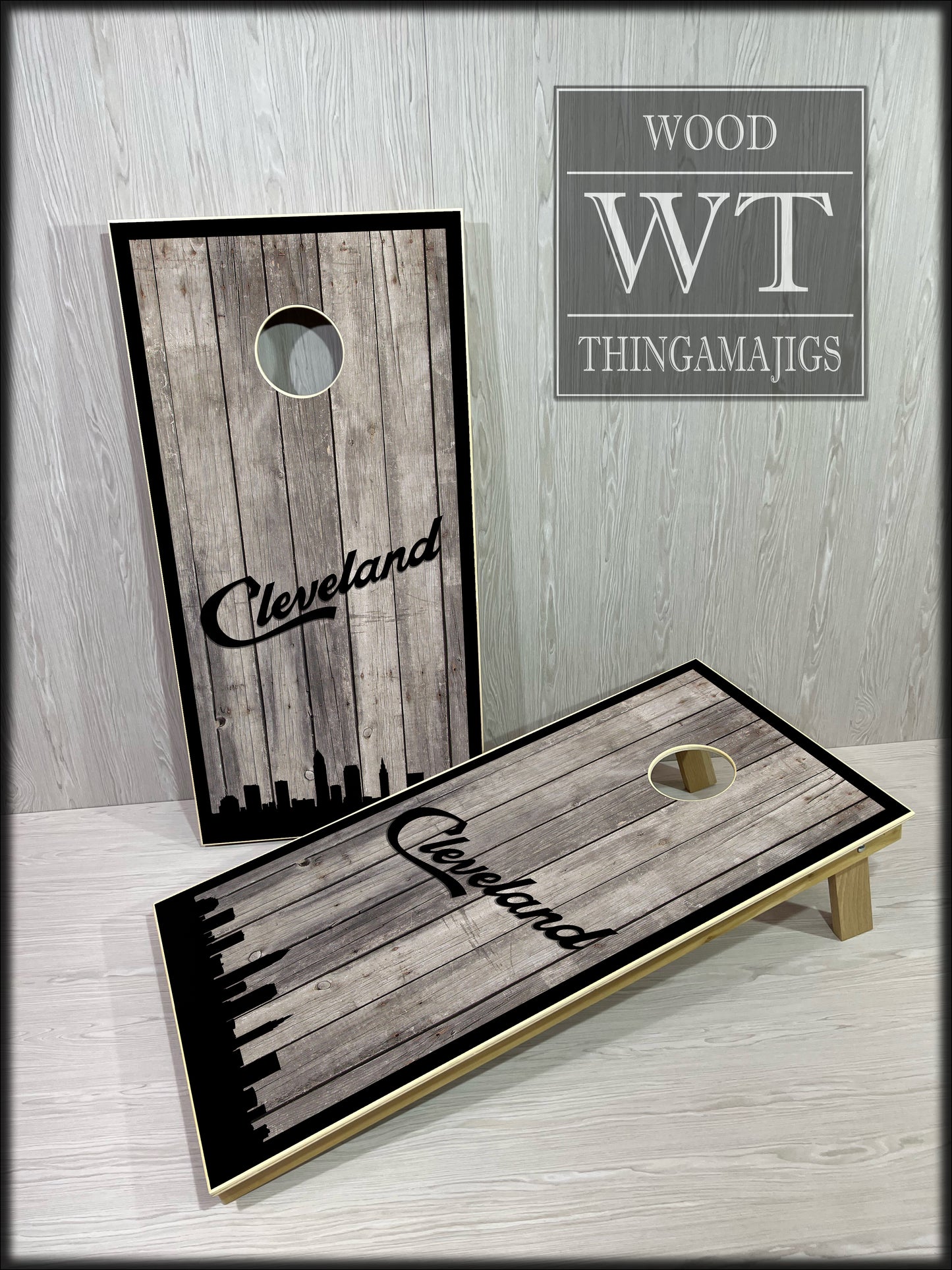 Cleveland Script Skyline Wraps