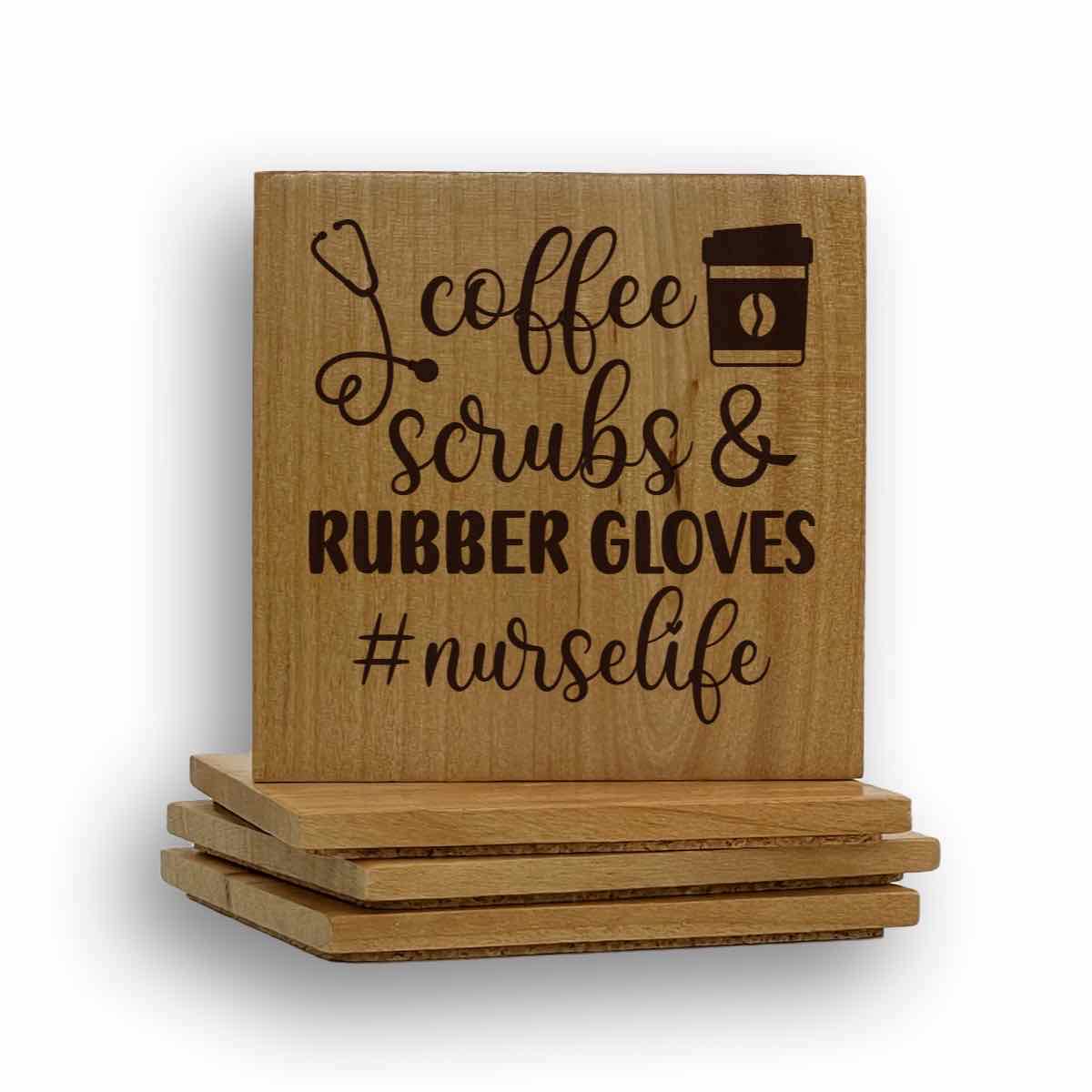 Coffee Scrubs Gloves Coaster