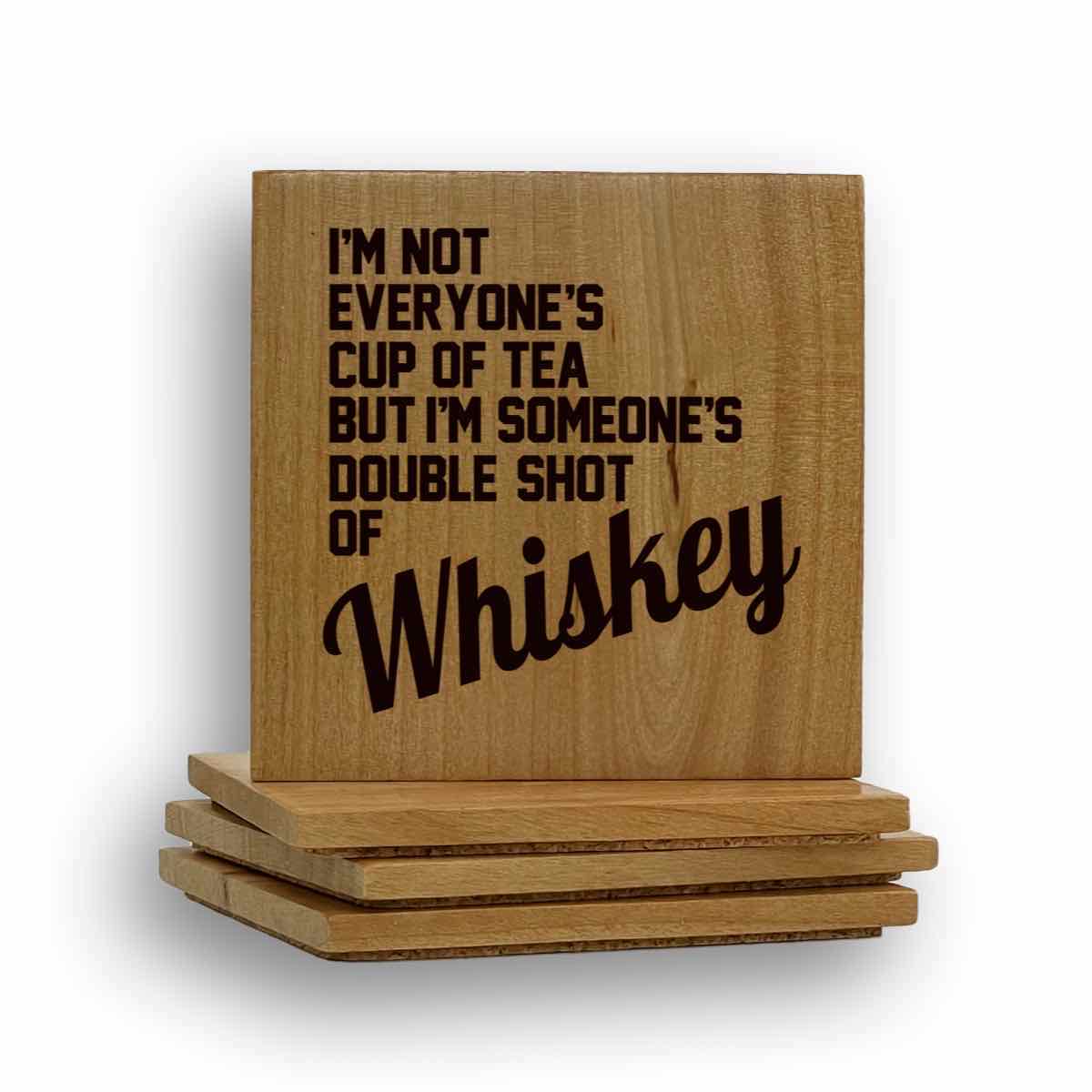 Double Shot Whiskey Coaster