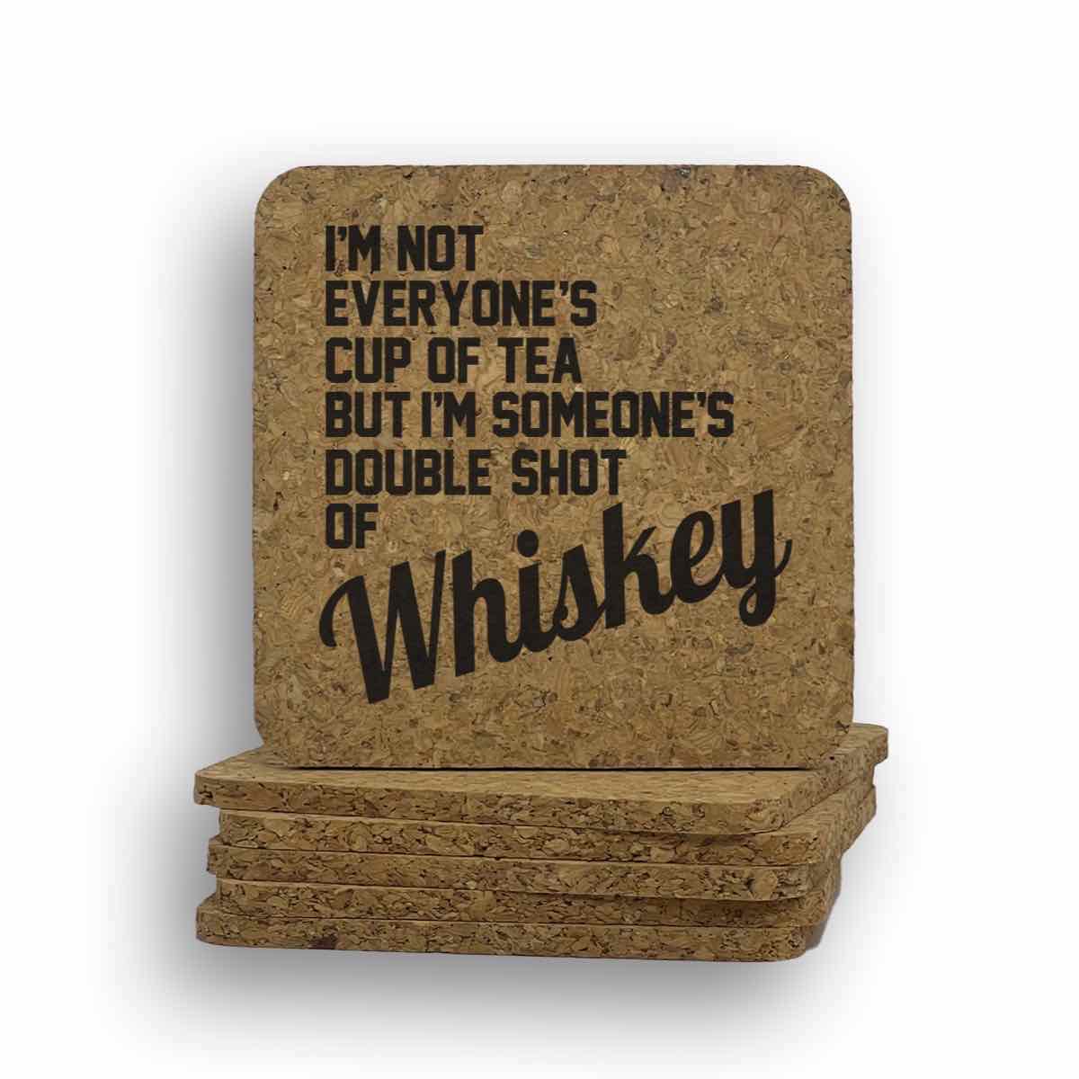Double Shot Whiskey Coaster