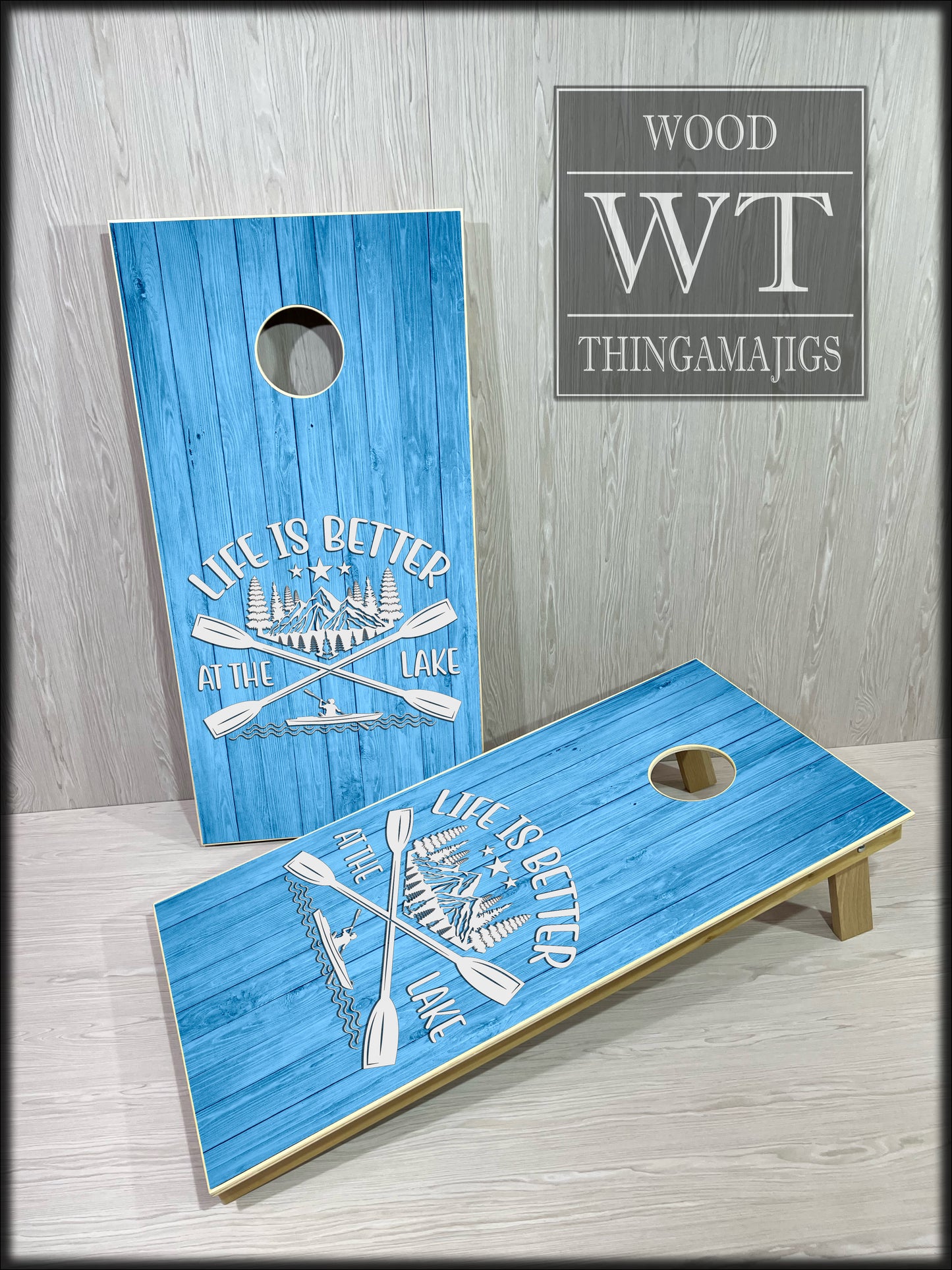 Life is Better By The Lake Cornhole