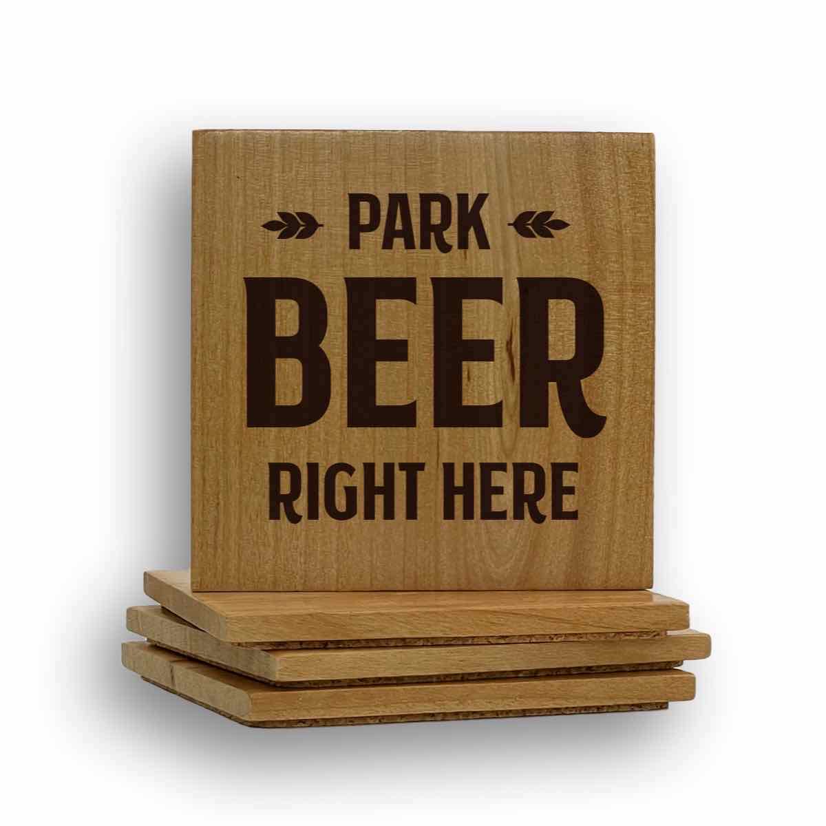 Park Beer Right Here Coaster
