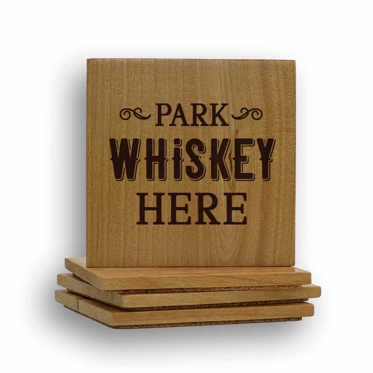 Park Whiskey Here Coaster