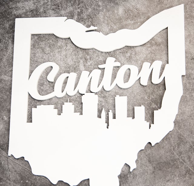Canton Ohio Cutout - Small Wall Hanging