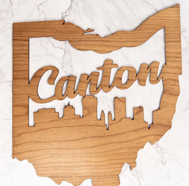 Canton Ohio Cutout - Small Wall Hanging