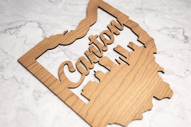 Canton Ohio Cutout - Small Wall Hanging