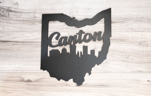 Canton Ohio Cutout - Small Wall Hanging