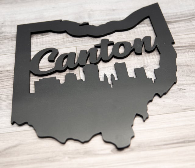 Canton Ohio Cutout - Small Wall Hanging