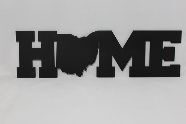 Home w/ Ohio shape Wall Hanging