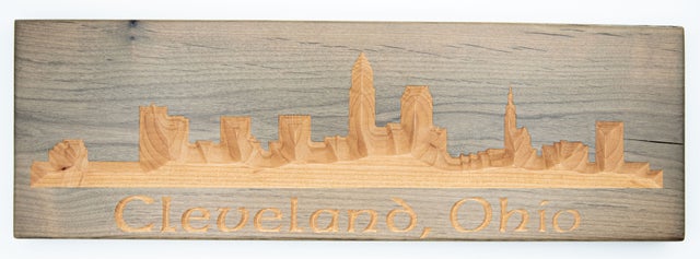 Carved Cleveland Wall Hanging