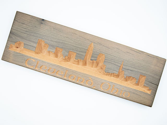 Carved Cleveland Wall Hanging