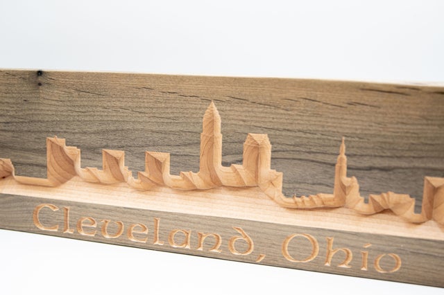 Carved Cleveland Wall Hanging