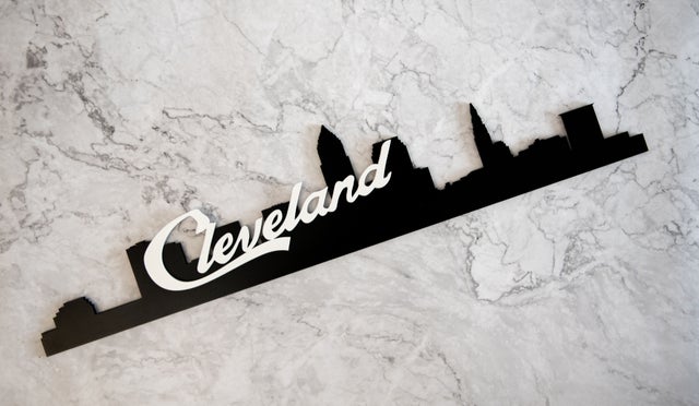 Cleveland Skyline Wall Hanging