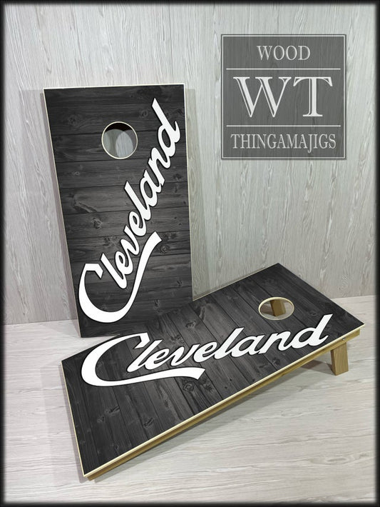 Big Script Cleveland Cornhole