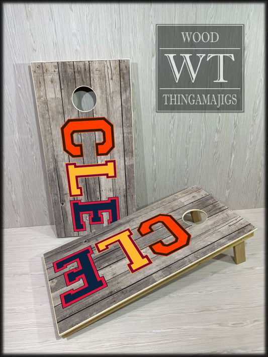 CLE Barnwood Cornhole