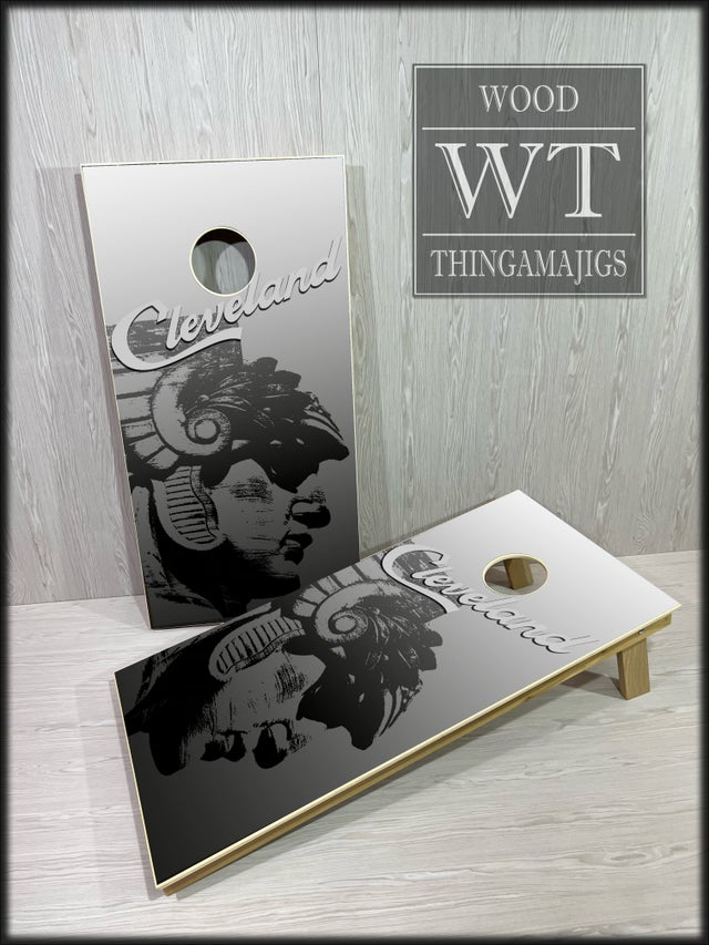 Guardians Black and White Cornhole