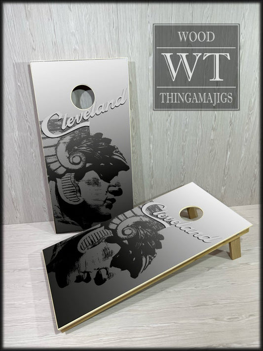 Guardians Black and White Cornhole