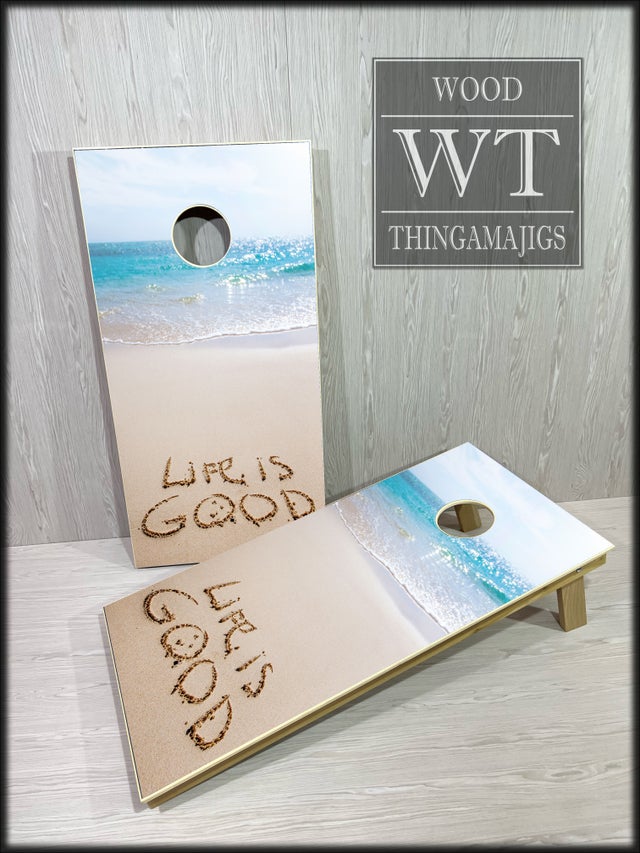Life Is Good - Beach Cornhole