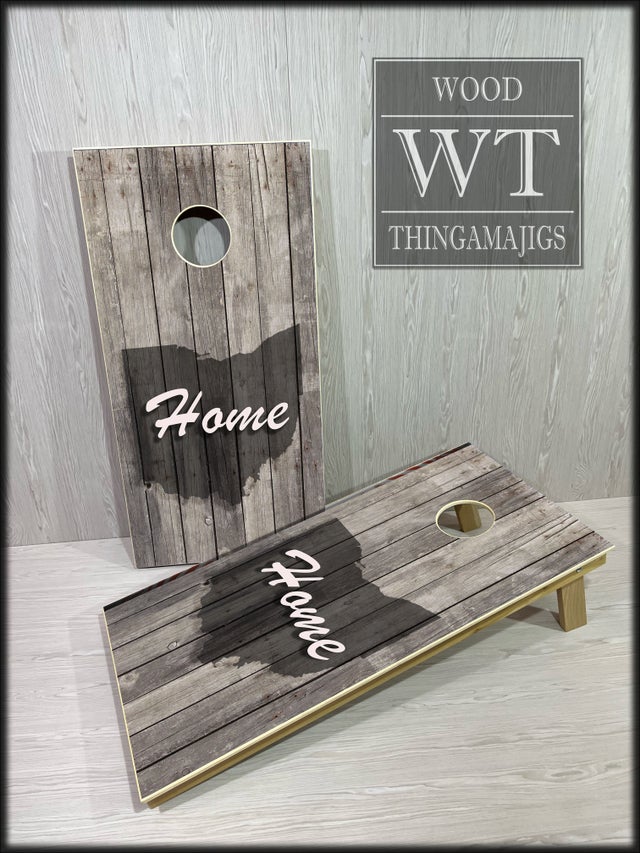 Ohio Home Barnwood Cornhole