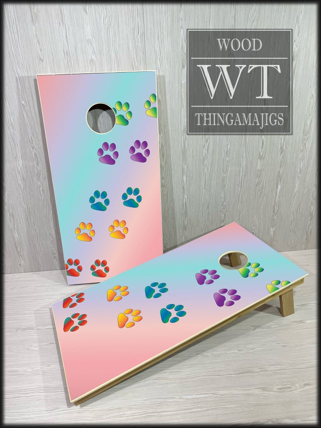 Paw Prints Cornhole
