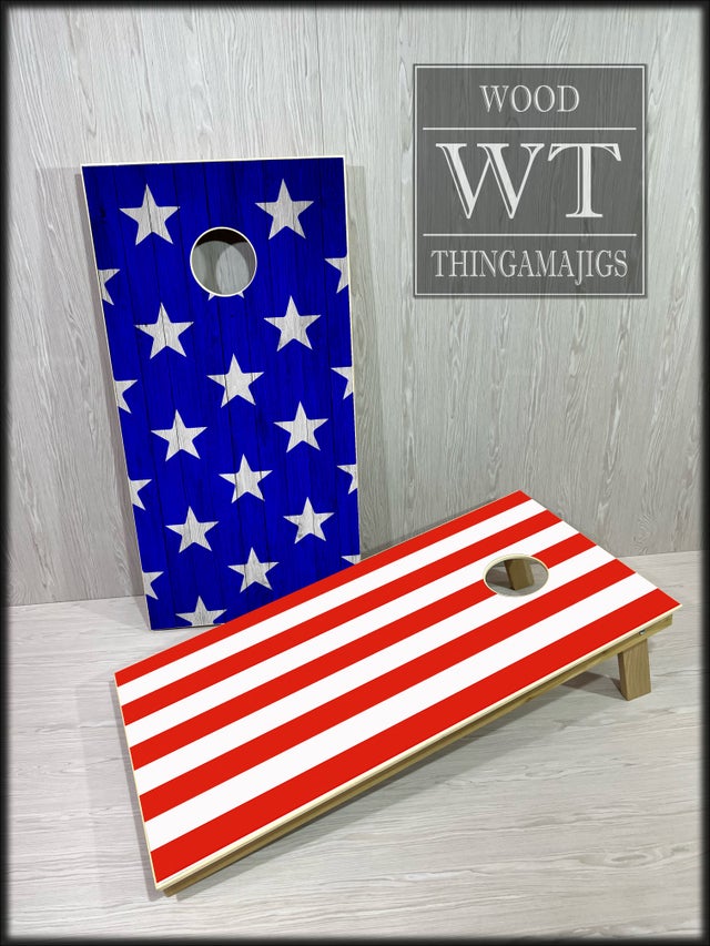 Stars and Bars Cornhole