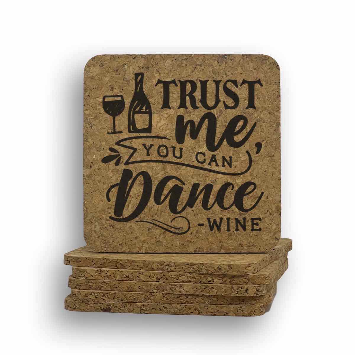 Trust Dance Wine Coaster