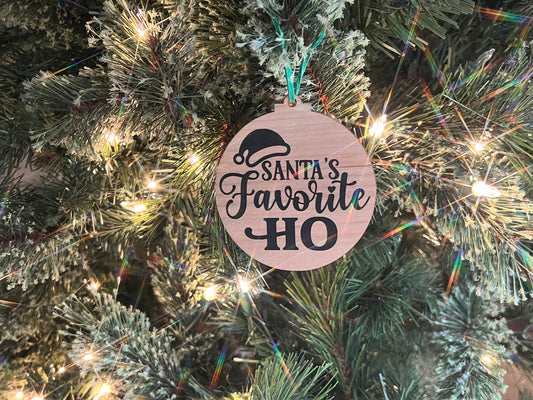 Santa's Favorite Ho Ornament