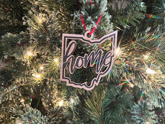 Home Ohio Shape Ornament