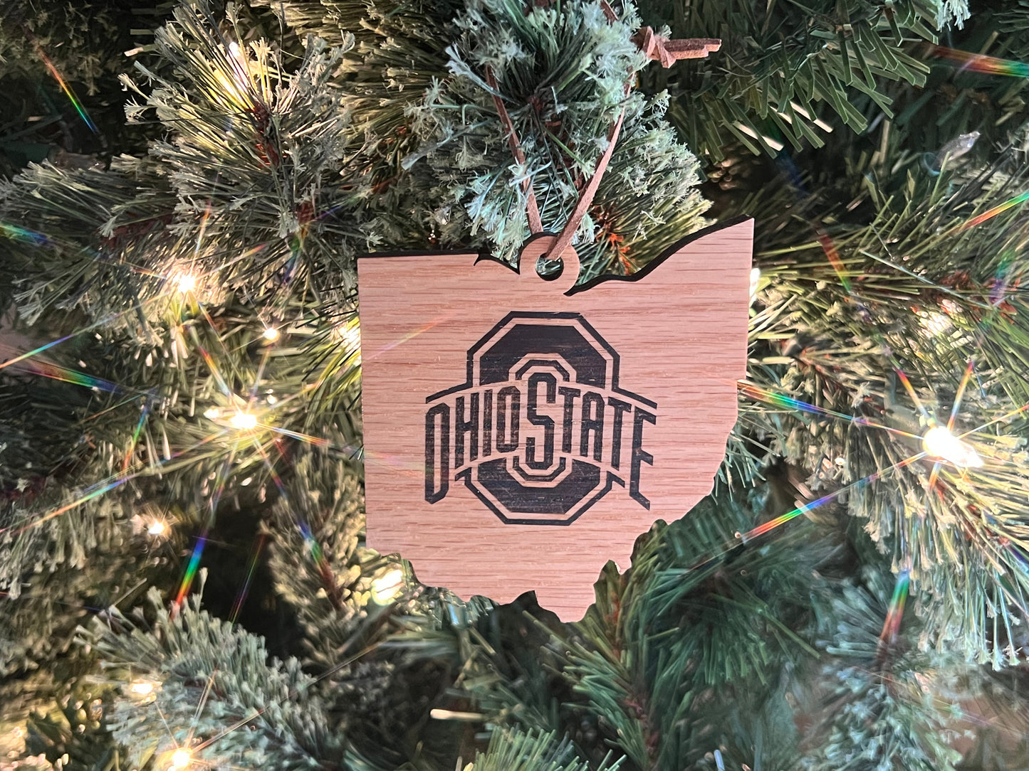 Block O in Ohio Ornament